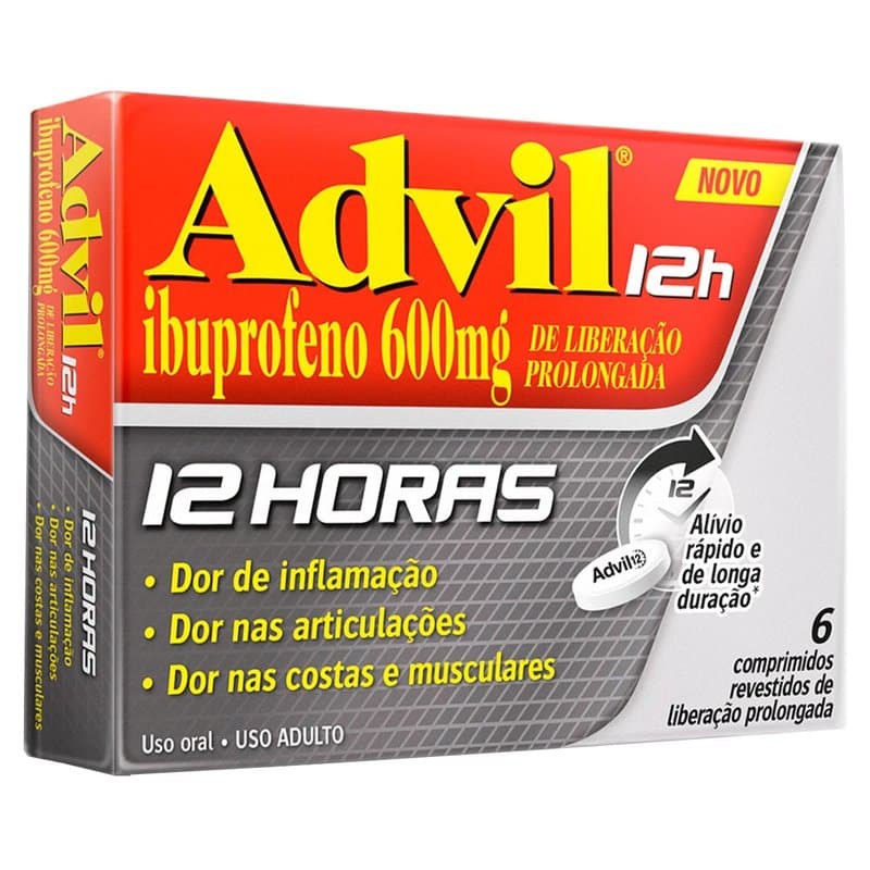ADVIL 600MG 12H 6´S