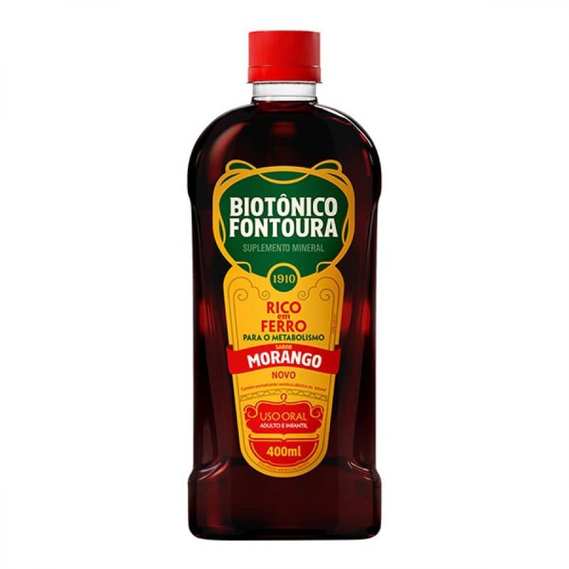 BIOTONICO FONTOURA fr 12 400ml sb morango