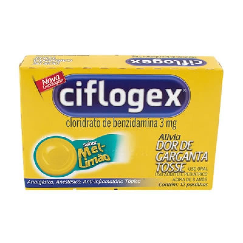 CIFLOGEX 3mg cx 12 past sb mel-limao