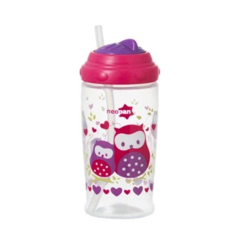 COPO NEOPAN ANTIVAZAMENTO DECORADO 250ML ROSA