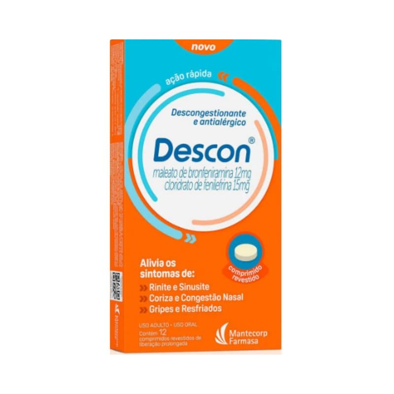 DESCON 12+15MG C 12 CP