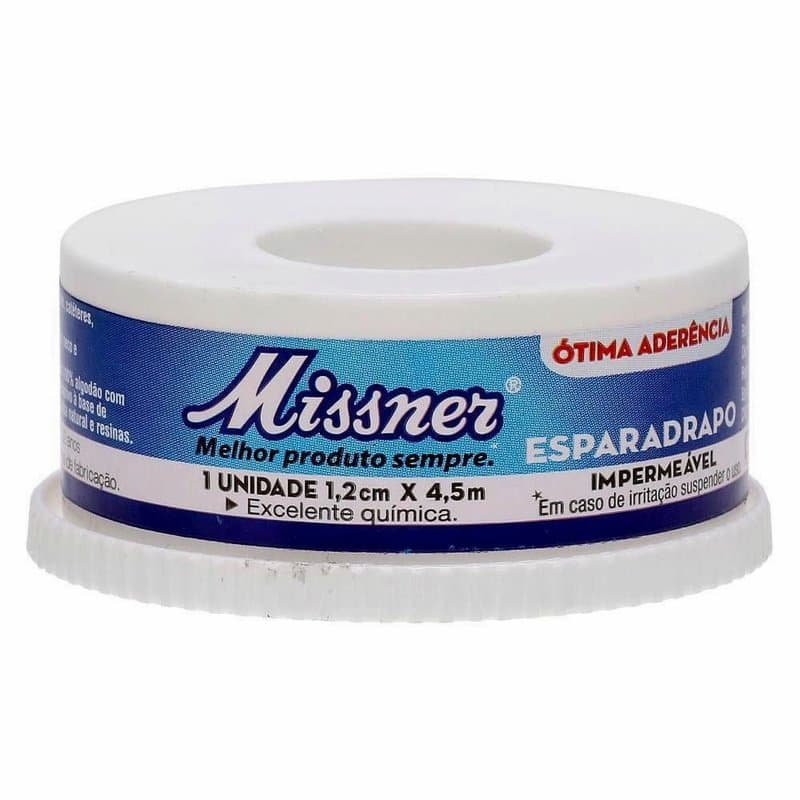 ESPARADRAPO MISSNER 1,2CMX4,5M BRANCO