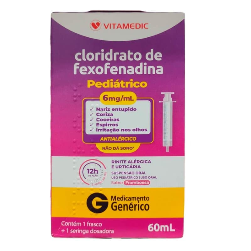 FEXOFENADINA 6MG/ML 60ML