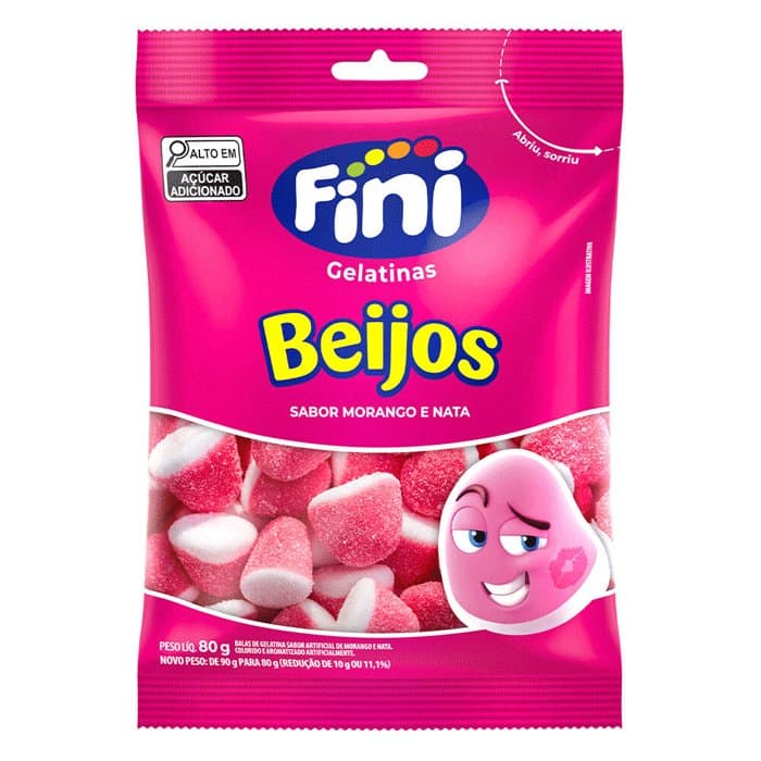 FINI BEIJOS 90G MORANGO