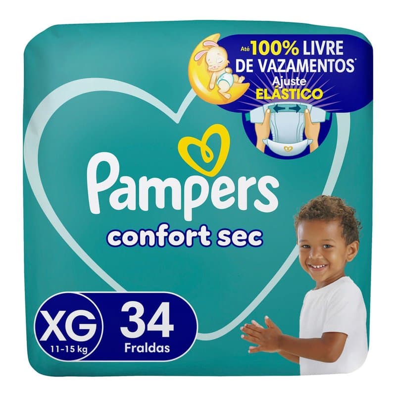 FR PAMPERS CONFORT XG 34UN MEGA