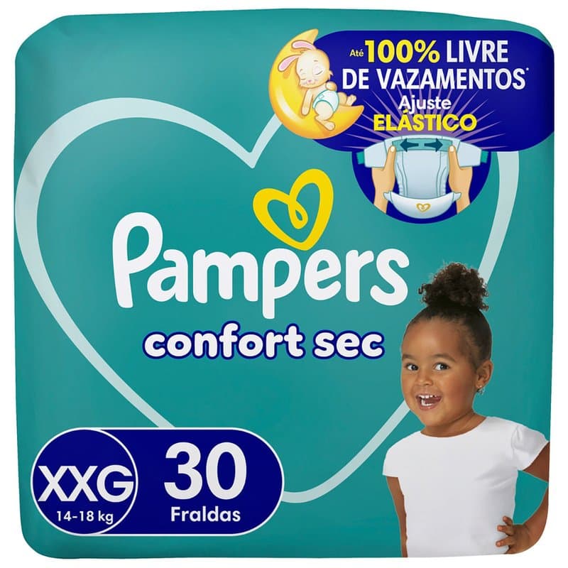 FR PAMPERS CONFORT XXG 30UN MEGA