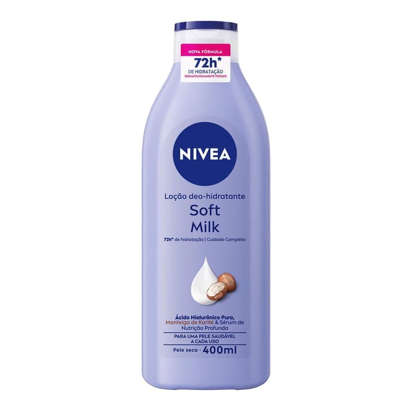 HIDRA NIVEA SOFT MILK LOC HIDR 400ML