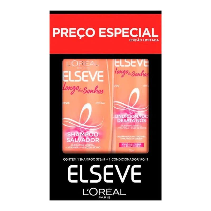 KIT ELSEVE LONGO DOS SONHOS 375ML + CD 170ML