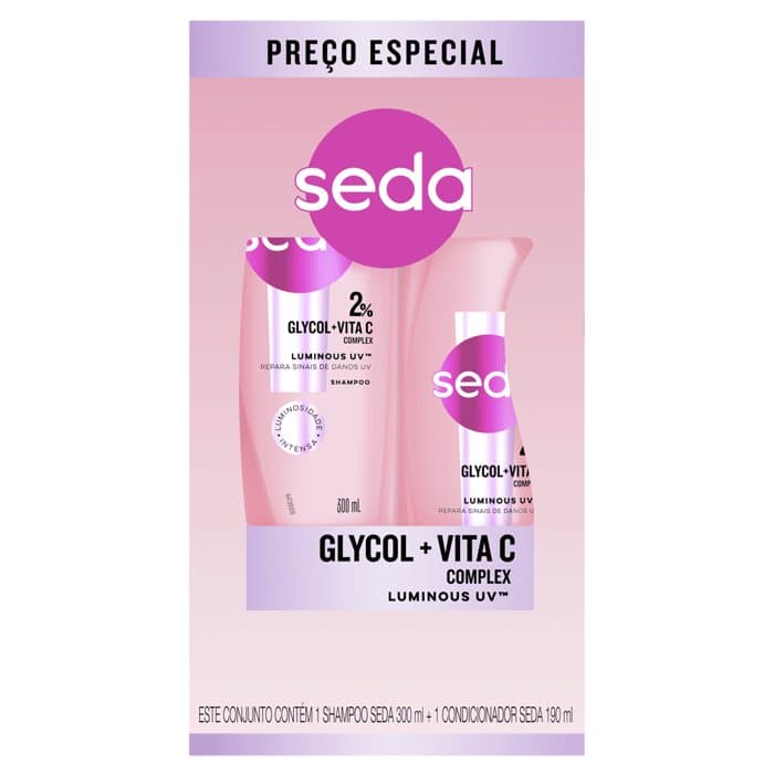 KIT SEDA LUMINOUS UV 300+190ML