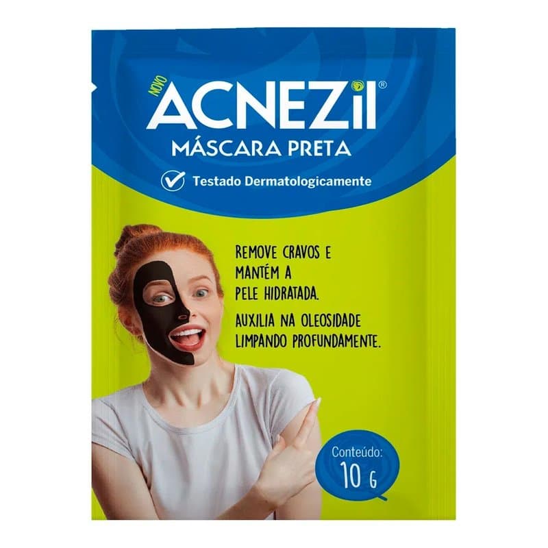 MASCARA PRETA ACNEZIL 8G