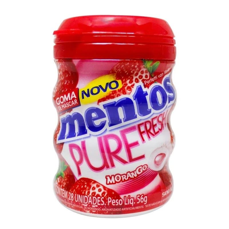 MENTOS PURE FRESH MORANGO 28 GOMAS