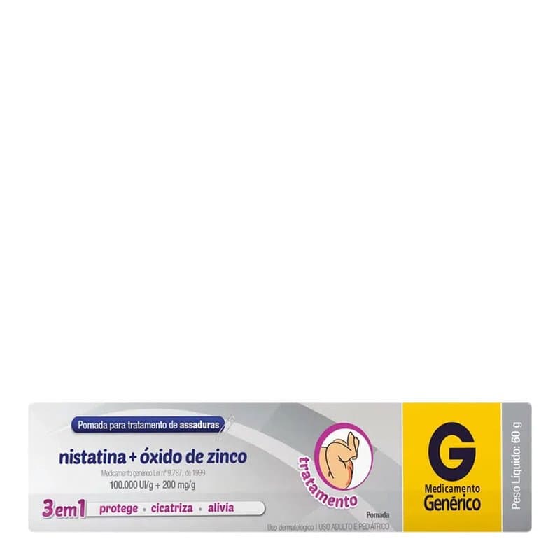 NISTATINA+OXIDO DE ZINCO POM 60G EMS