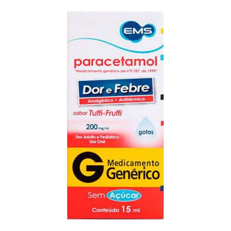 PARACETAMOL 200mg/ml sol fr gts 15ml