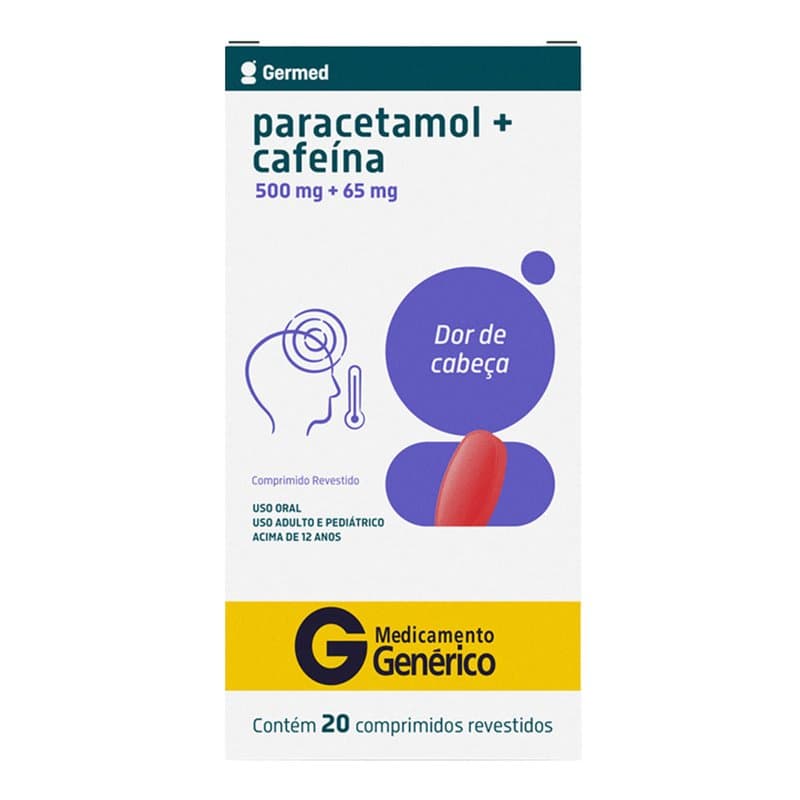 PARACETAMOL+CAFEINA 500+65MG 20´S