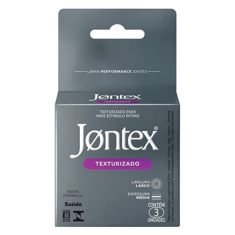 PRES JONTEX LUB TEXTURIZADO CAIXA 3UN