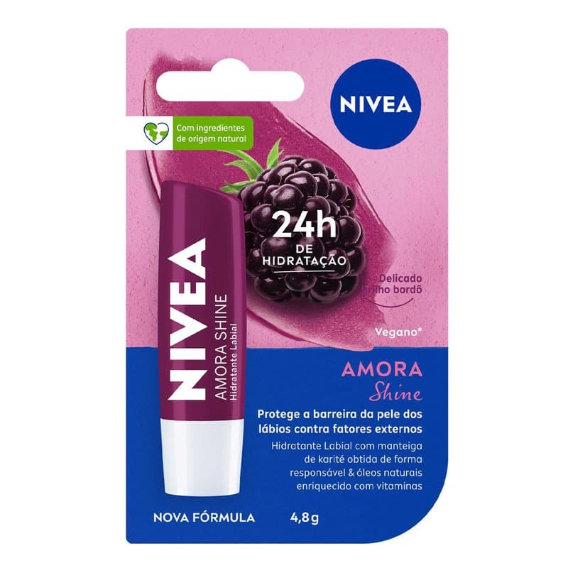 PROT LABIAL NIVEA AMORA SHINE