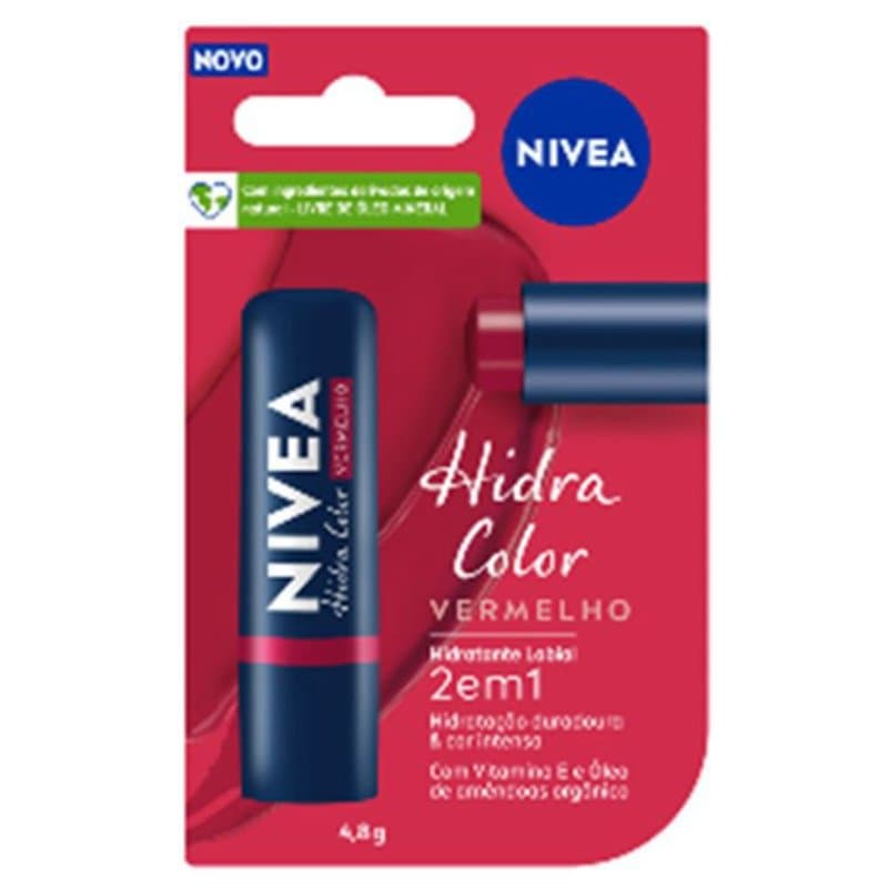 PROT LABIAL NIVEA HIDRA COLOR VERMELHO
