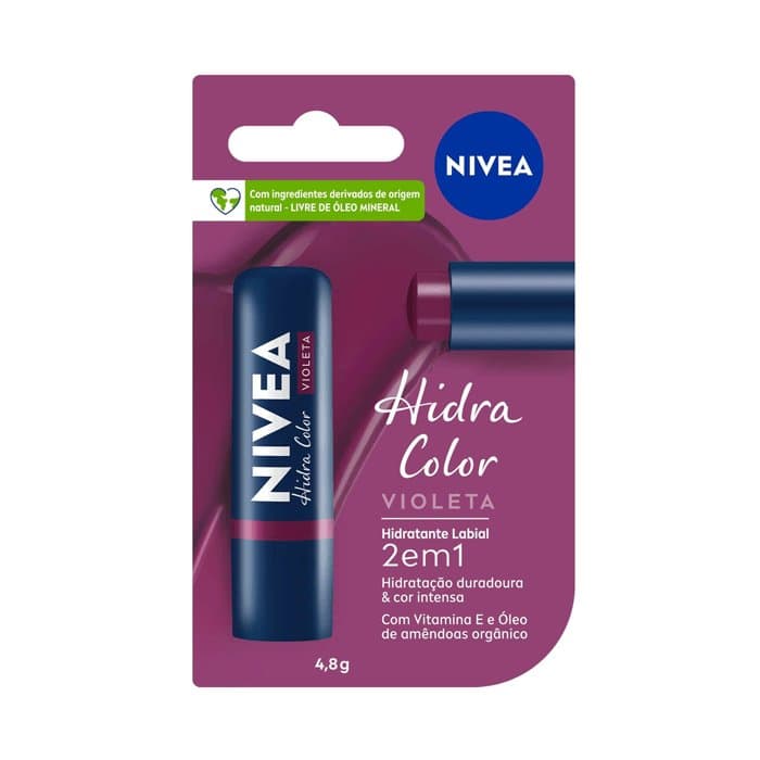 PROT LABIAL NIVEA HIDRA COLOR VIOLETA 4,8G
