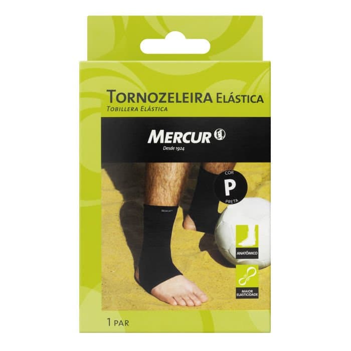 TORNOZELEIRA ELASTICA MERCUR M PRETO