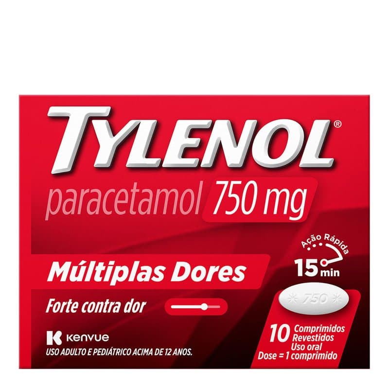 TYLENOL 750MG 10´S