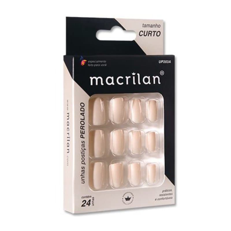 UNHA POSTIÇA MACRILAN UP303A PEROLADO